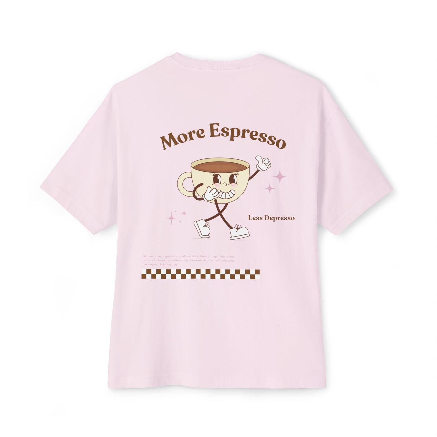 More Espresso Tee — Coffee Cup Cartoon Oversized Tee