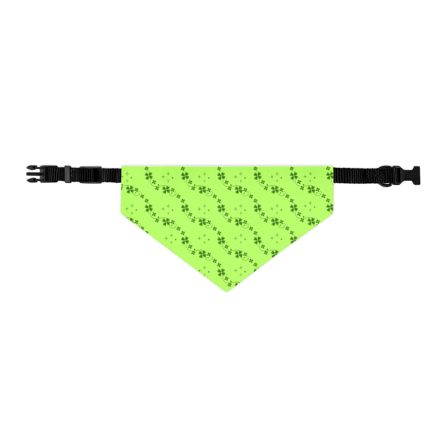 St. Patrick's Day Whimsical Shamrock Pet Bandana Collar