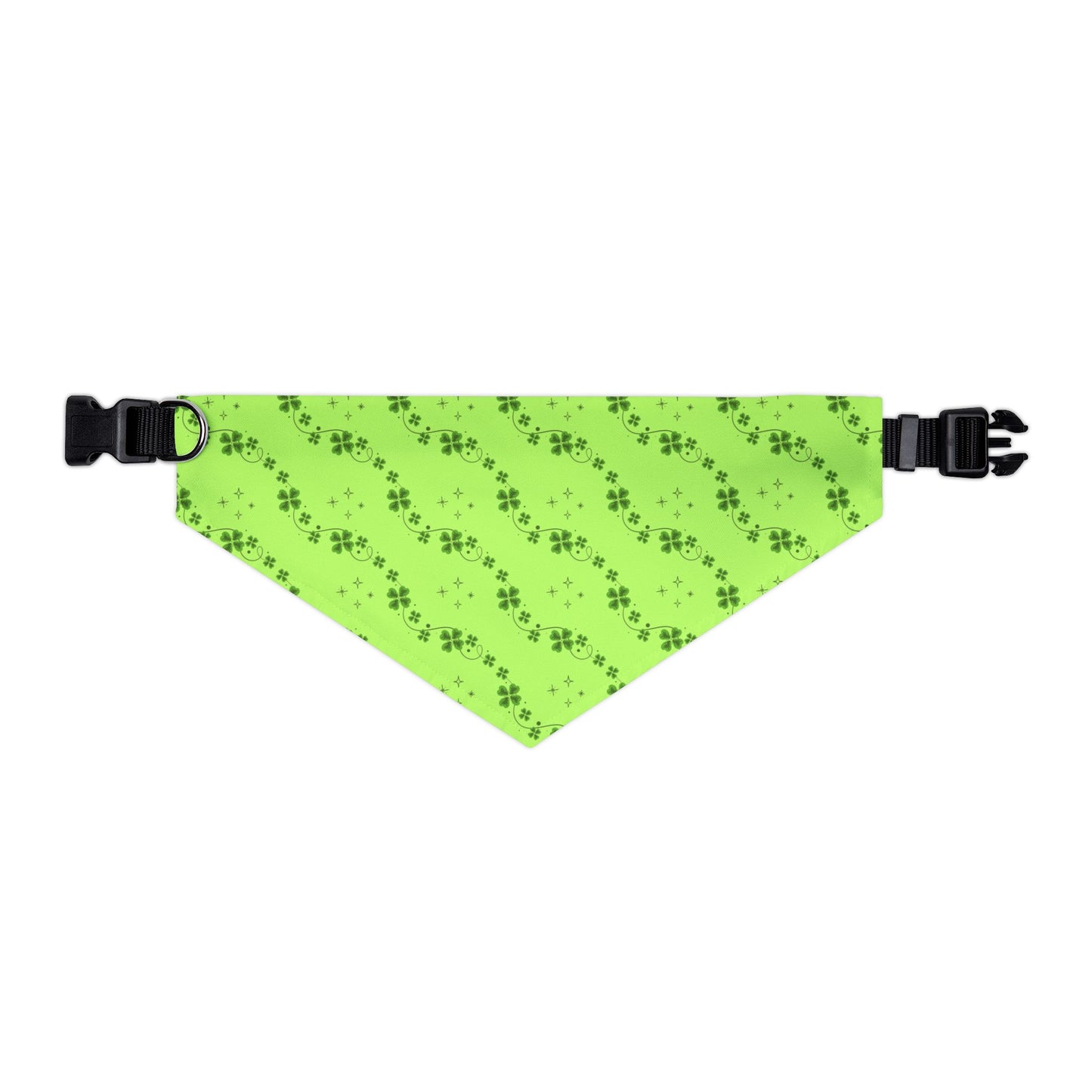 St. Patrick's Day Whimsical Shamrock Pet Bandana Collar