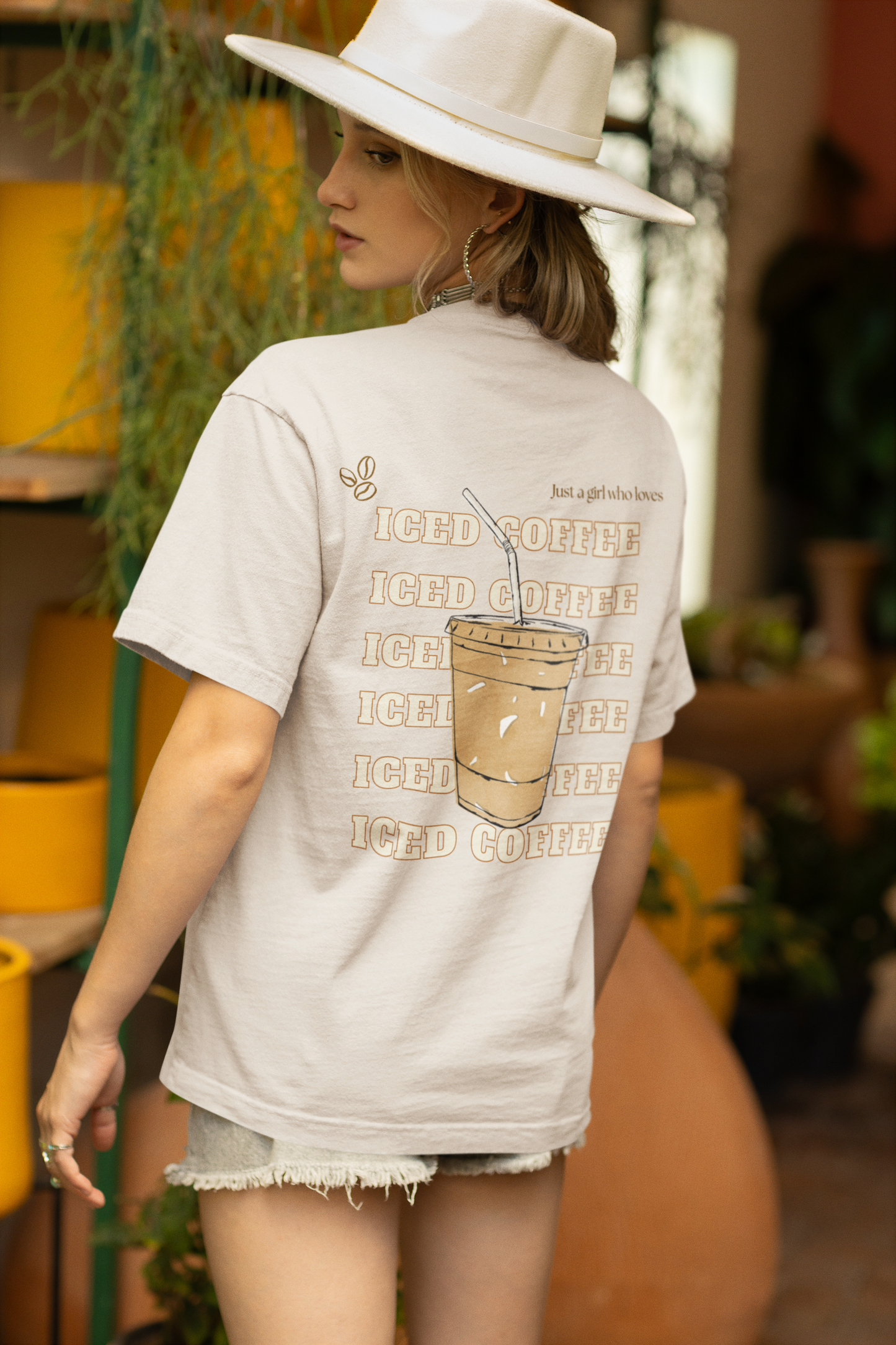 Just a Girl Who Loves Iced Coffee — T-Shirt